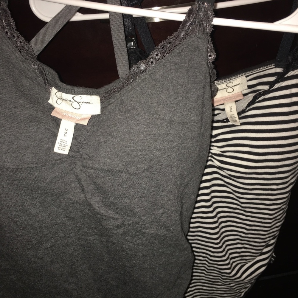 Maternity nursing tank tops